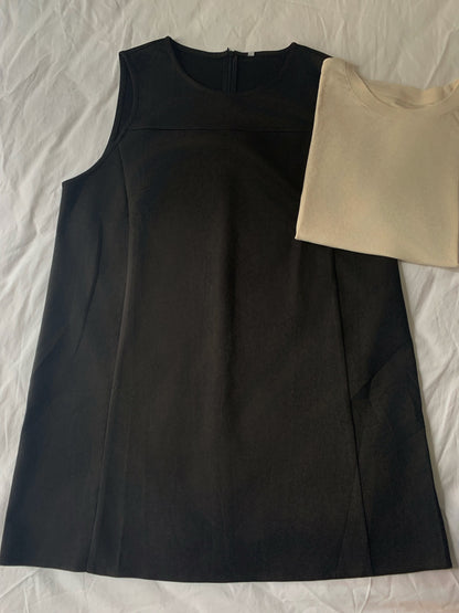 Black Pinafore Dress