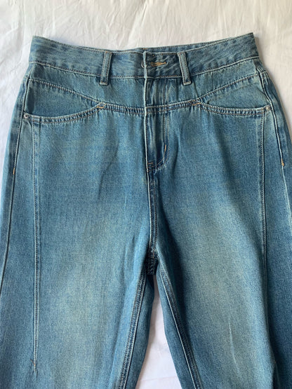 High Waist Straight Leg Jeans