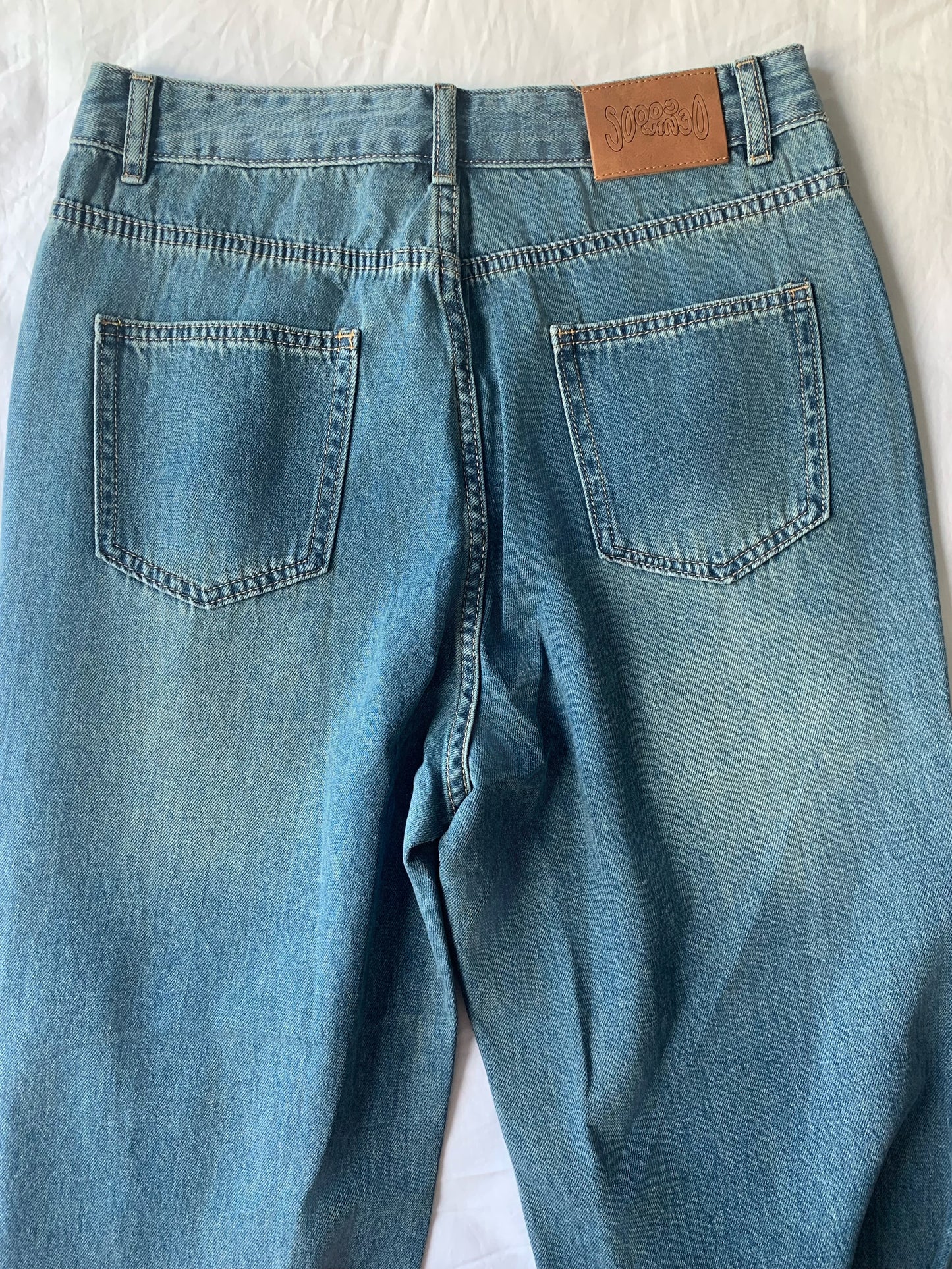 High Waist Straight Leg Jeans